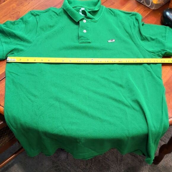 Vintage Nike Green Sneaker Logo Polo Sz XL - Picture 9 of 9